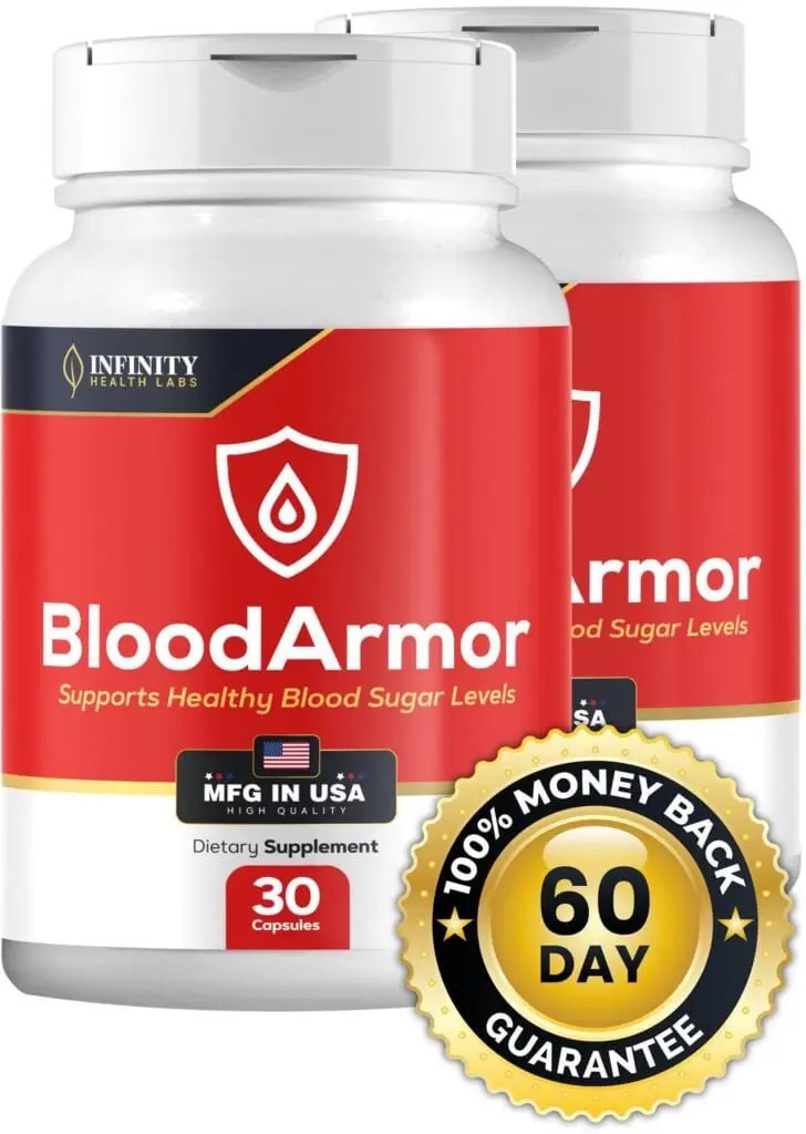 BloodArmor Blood Sugar Support Supplement - 2 Bottle Package